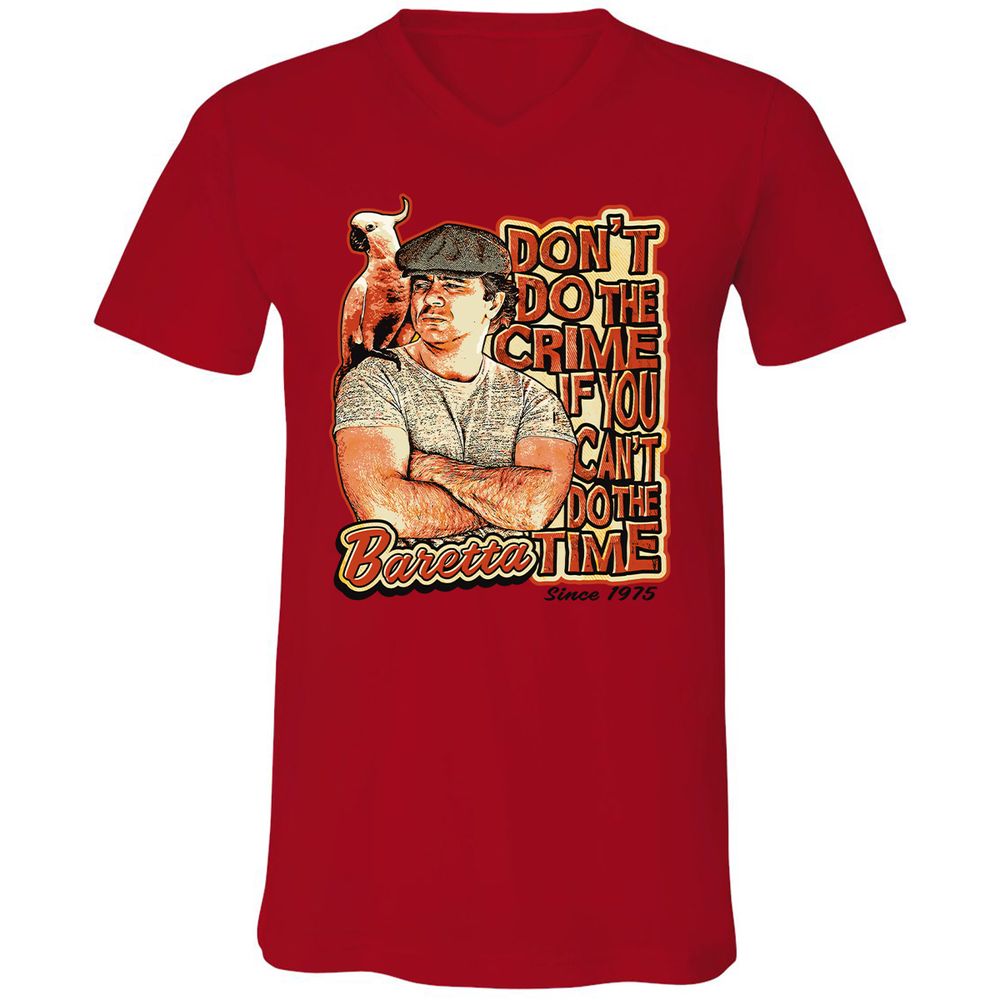 Unisex V-Neck T-Shirt - RZCLDQHH - Red - 3