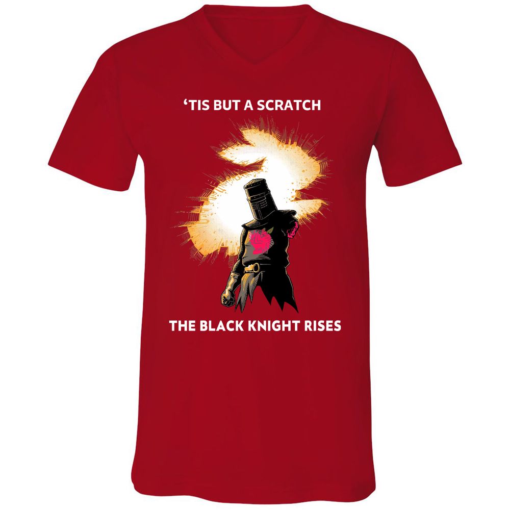 Unisex V-Neck T-Shirt - 1LRUG687 - Red - 3