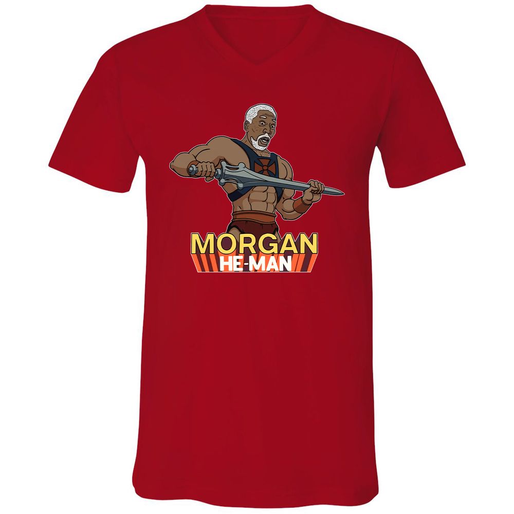 Unisex V-Neck T-Shirt - 3GSNSBZZ - Red - 3