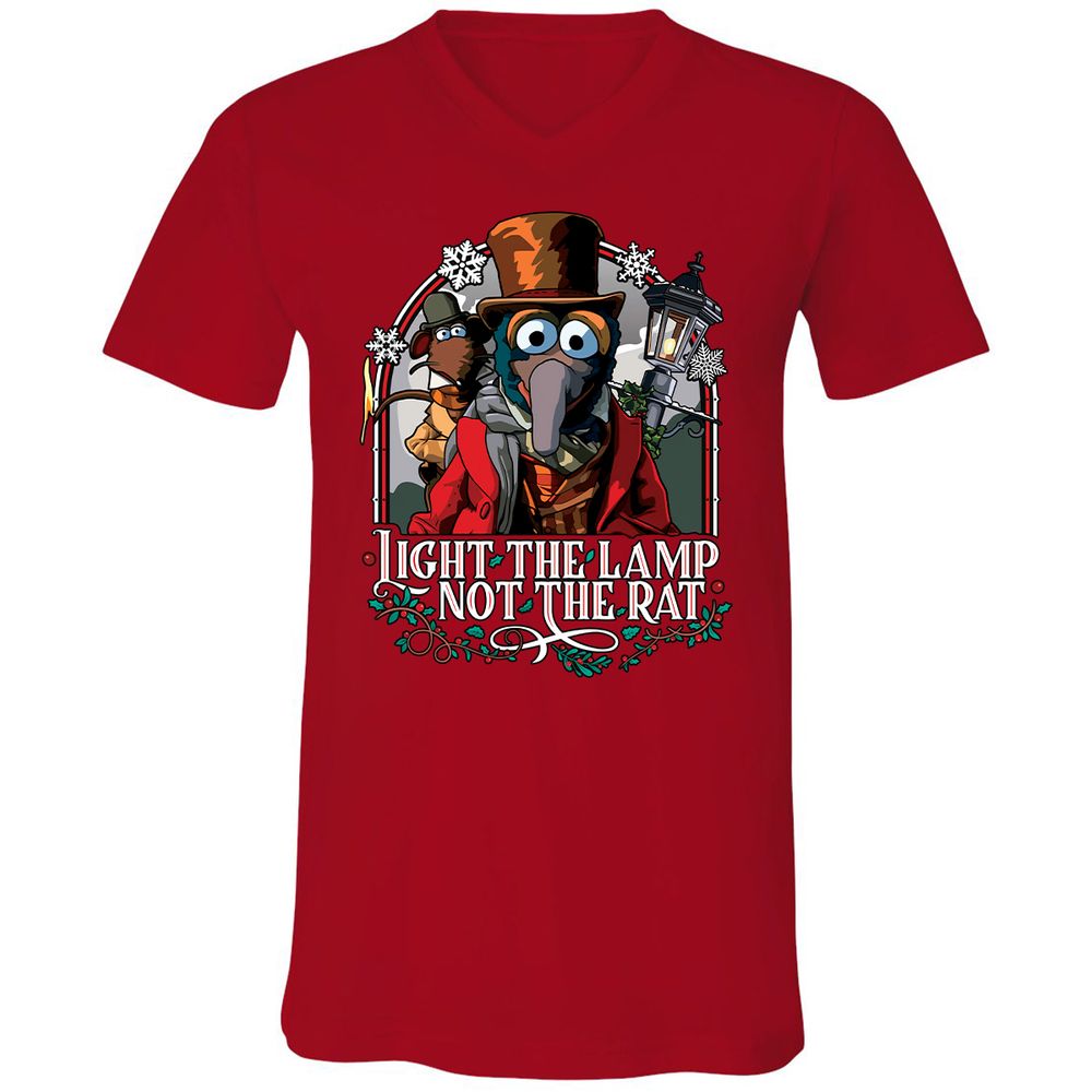 Unisex V-Neck T-Shirt - F2BNUMAW - Red - 3
