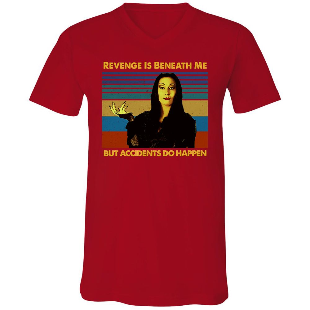 Unisex V-Neck T-Shirt - E3VFPG51 - Red - 3