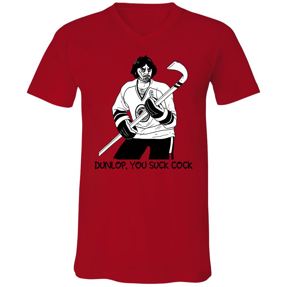 Unisex V-Neck T-Shirt - 9N6CDA4T - Red - 3