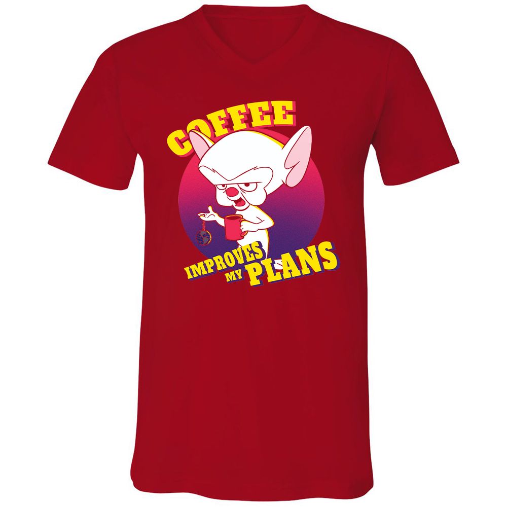 Unisex V-Neck T-Shirt - FXM2ZJJL - Red - 3