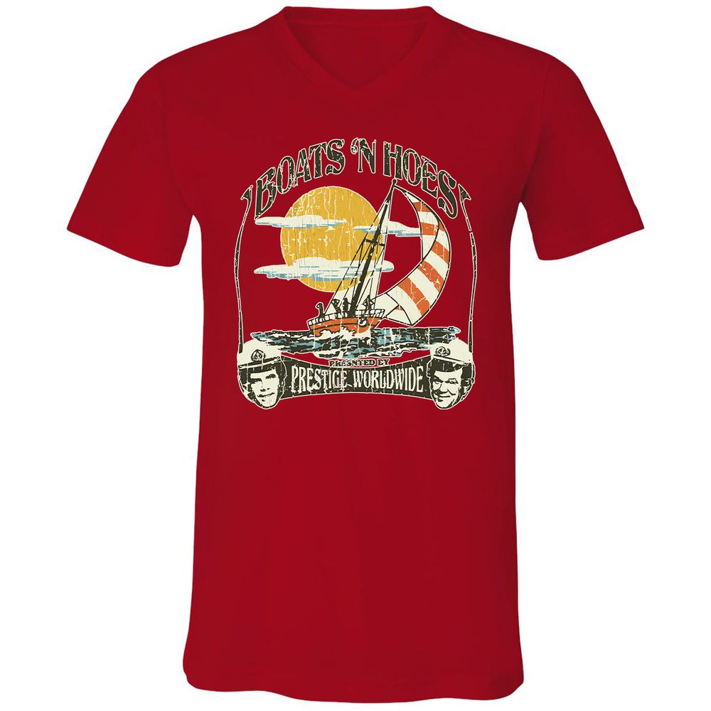Unisex V-Neck T-Shirt - RFUMPZU4 - Red - 3