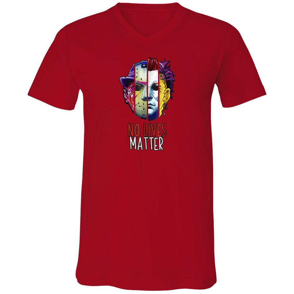 Unisex V-Neck T-Shirt - FCPBWEFD - Red - 3