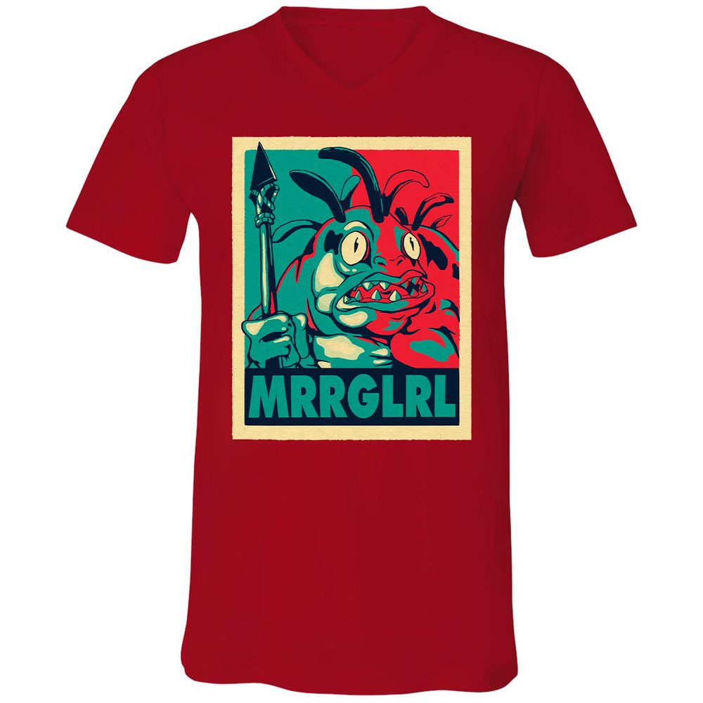 Unisex V-Neck T-Shirt - H11TVNMK - Red - 3