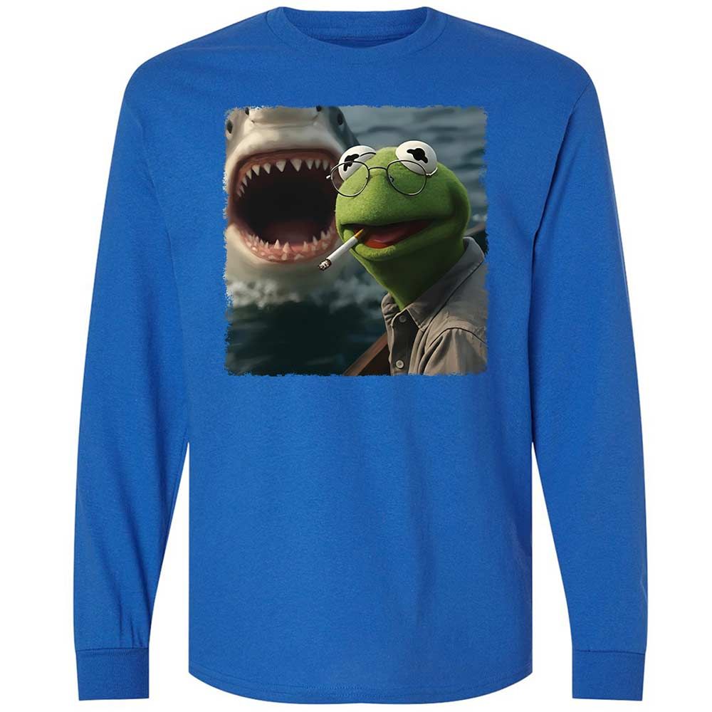 Long Sleeve T-Shirt - HNDVU18Y - Royal - 3