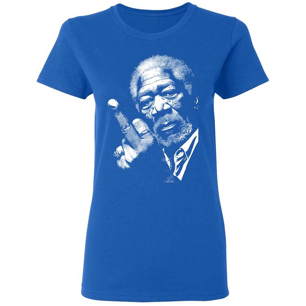 Morgan Freeman middle finger - Royal - 3