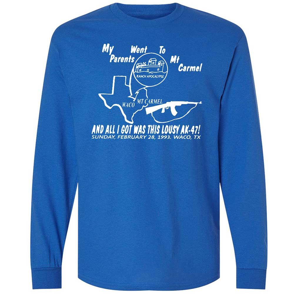 Long Sleeve T-Shirt - ZVXC6RHC - Royal - 3