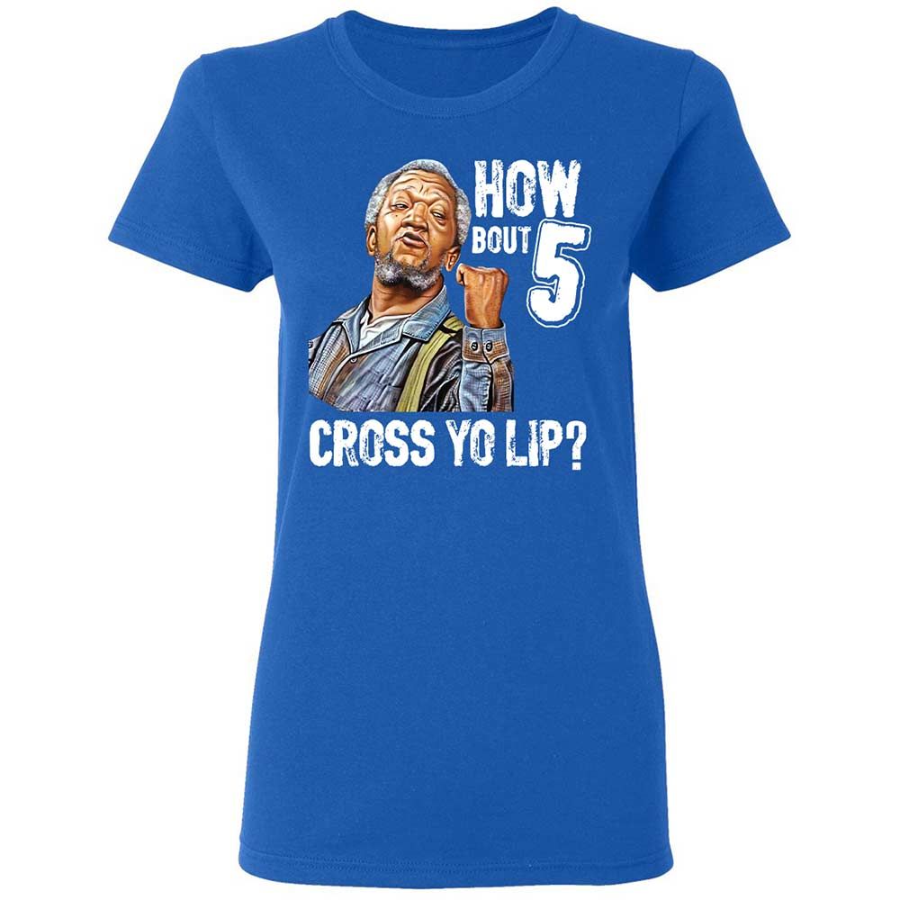 How bout 5 cross yo lip - Royal - 3