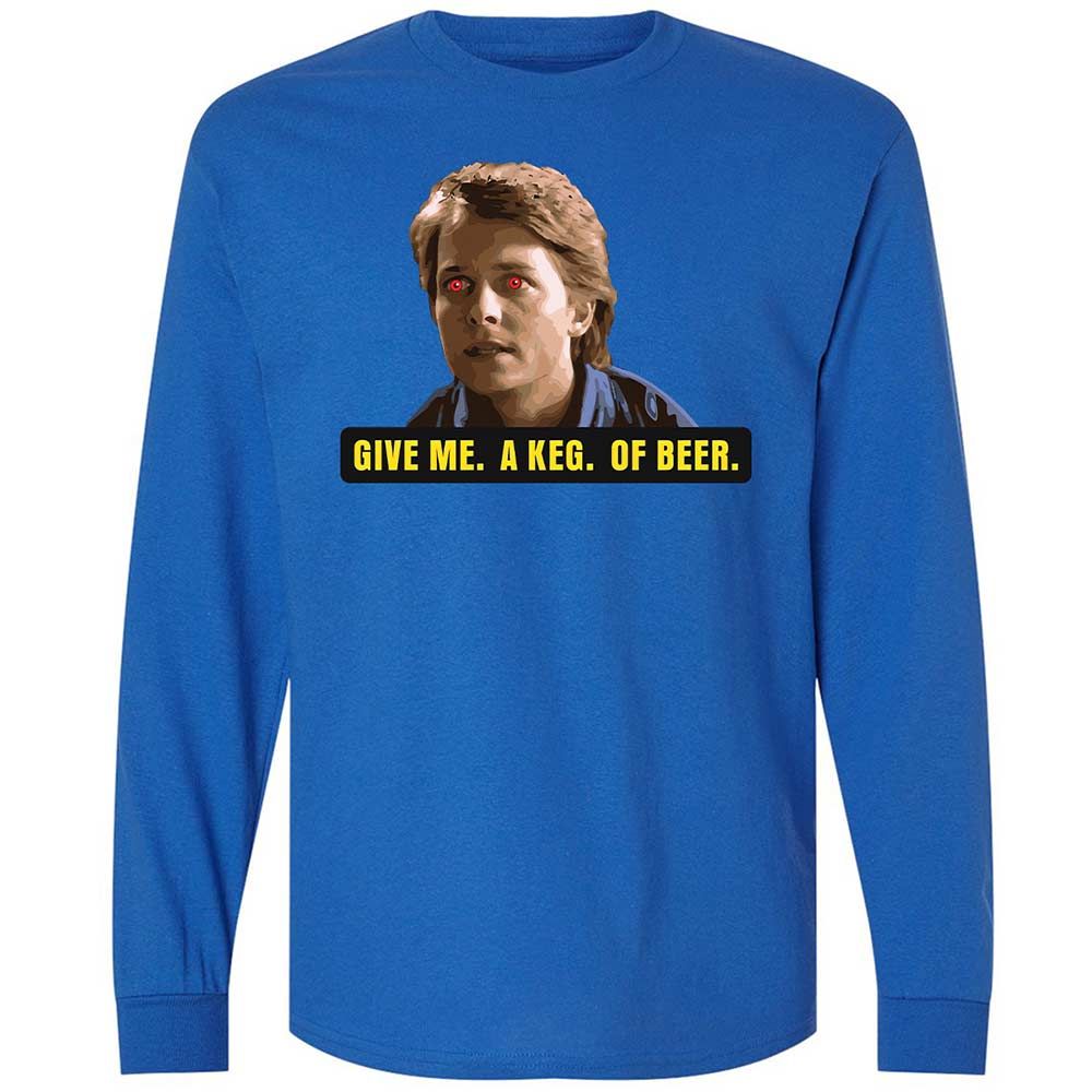 Long Sleeve T-Shirt - HX33NMYJ - Royal - 3