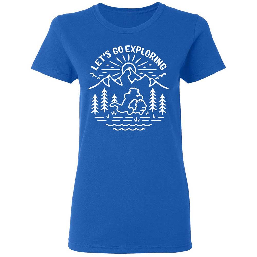 Women's T-Shirt - EU58BQQK - Royal - 3