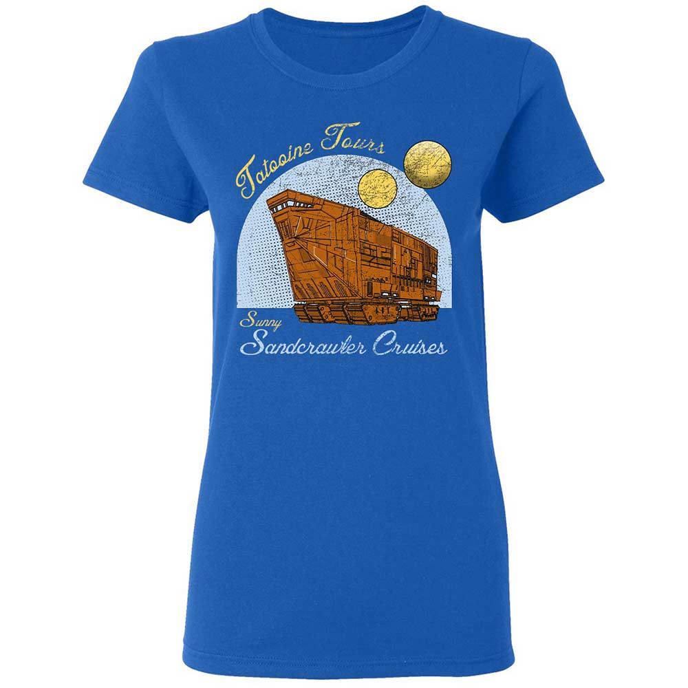 Women's T-Shirt - B8P81X5G - Royal - 3