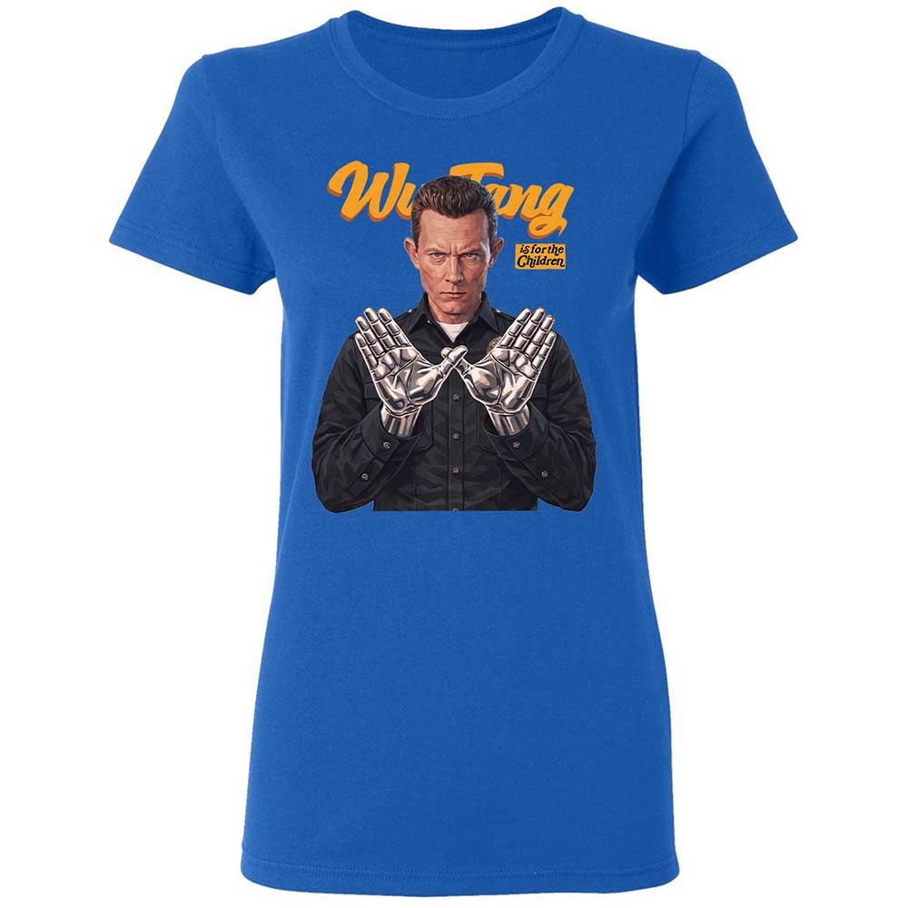 Women's T-Shirt - Black - Royal - 3