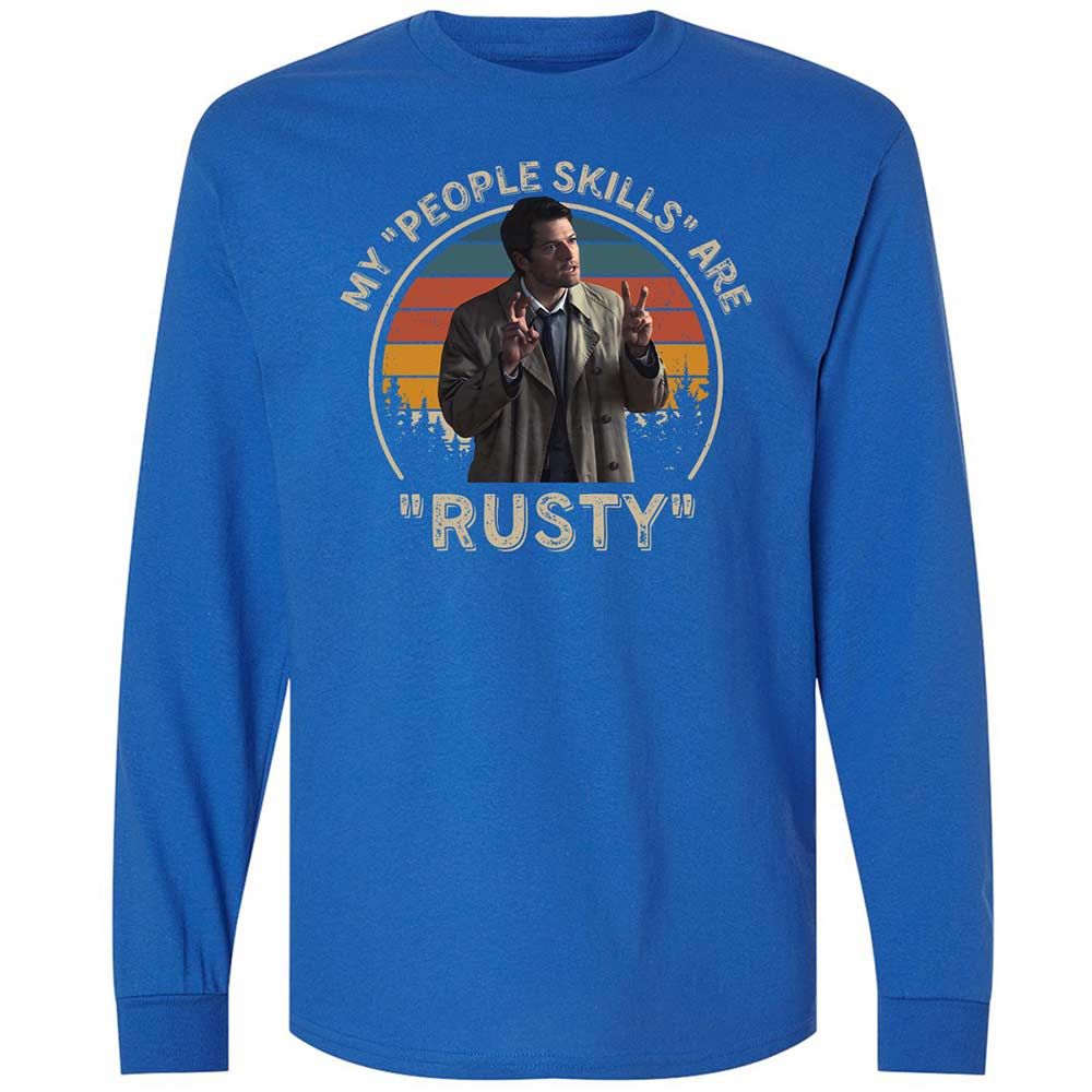Long Sleeve T-Shirt - SK8UPJGN - Royal - 3