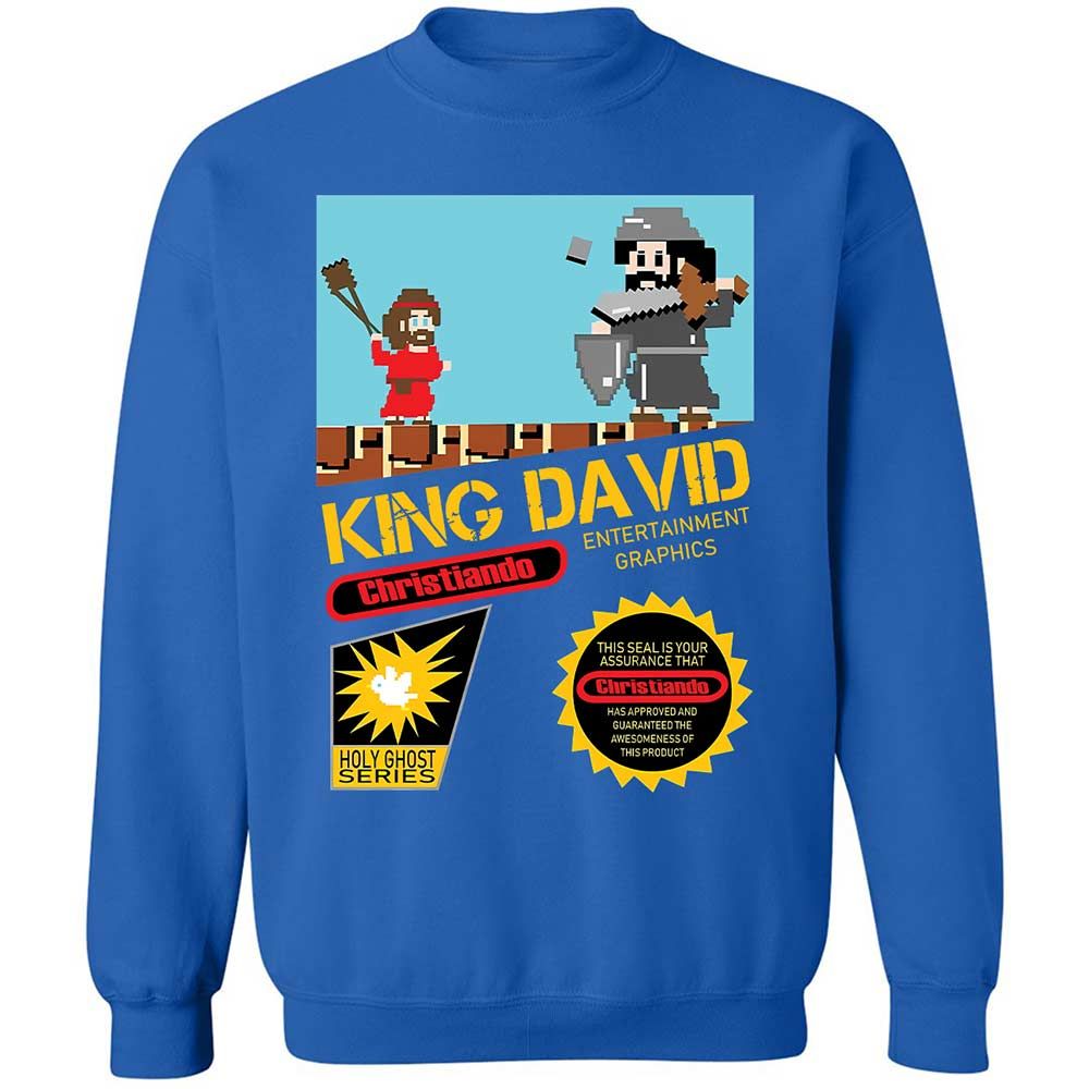 David Vs Goliath Cool Christian - Royal - 3