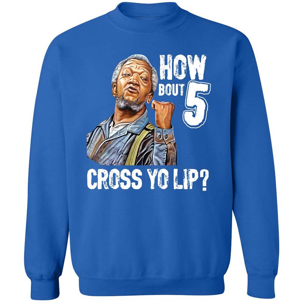 How bout 5 cross yo lip - Royal - 3