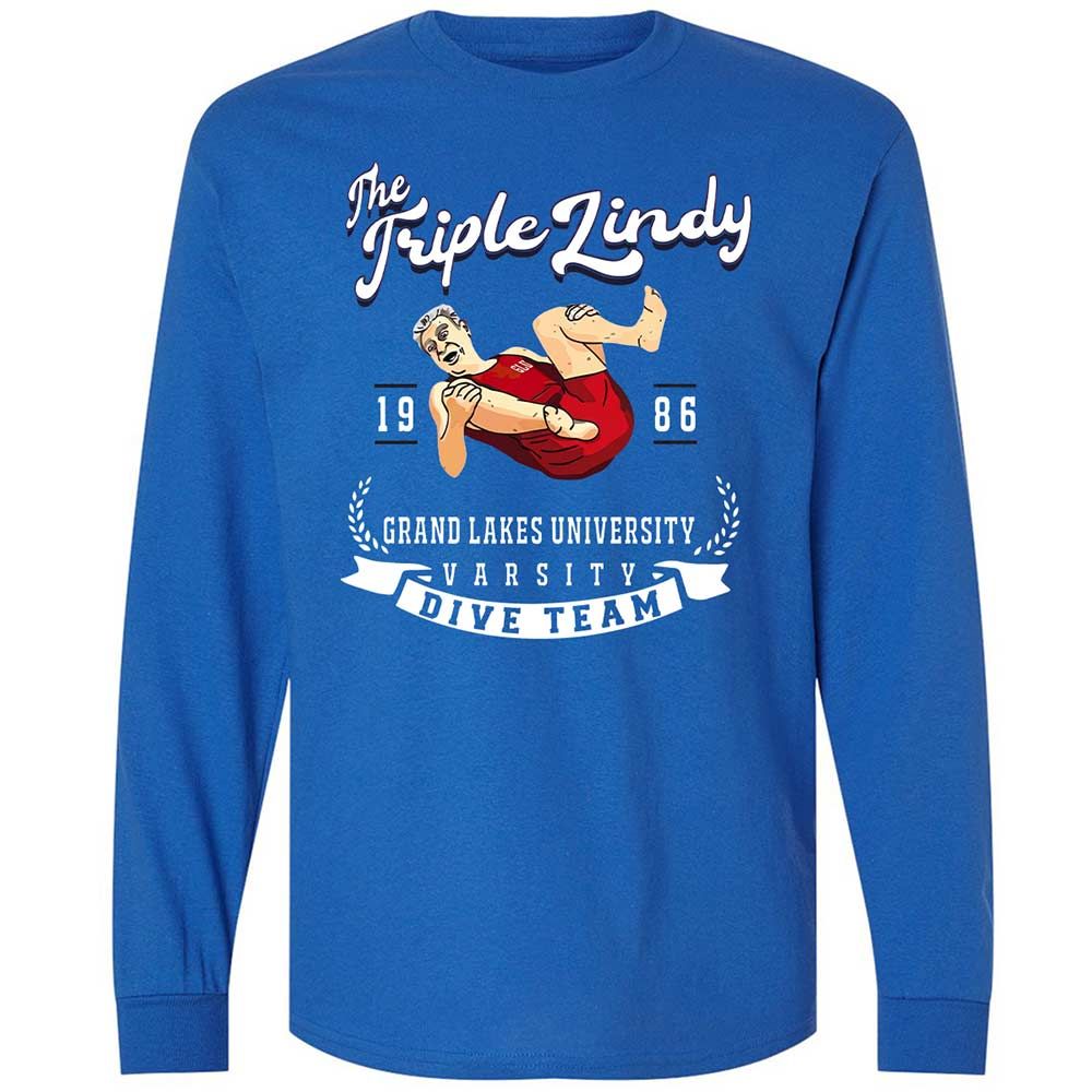 Long Sleeve T-Shirt - D7S49Q59 - Royal - 3