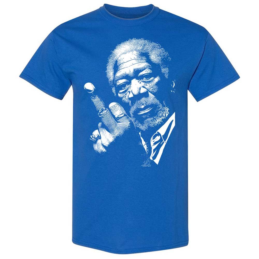 Morgan Freeman middle finger - Royal - 3