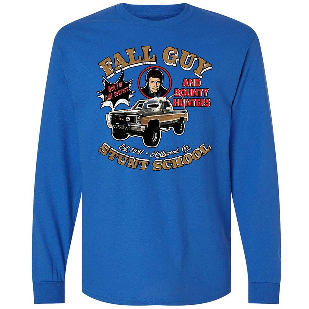Long Sleeve T-Shirt - 7CFD9CQH - Royal - 3