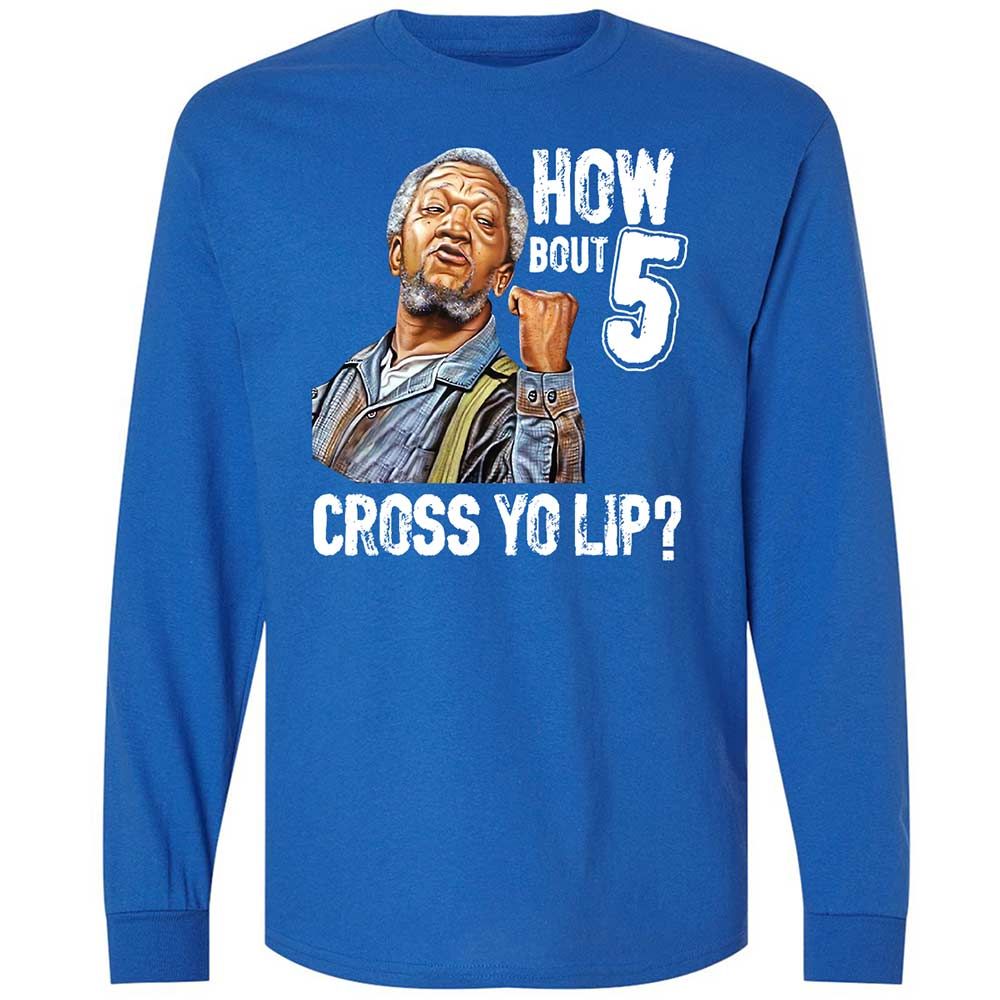 How bout 5 cross yo lip - Royal - 3