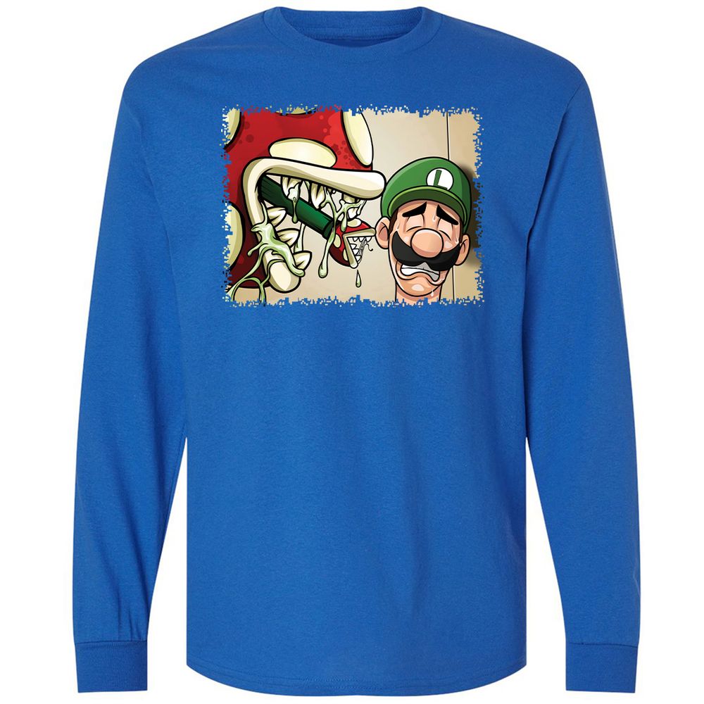 Long Sleeve T-Shirt - 9Y5NWXFU - Royal - 3