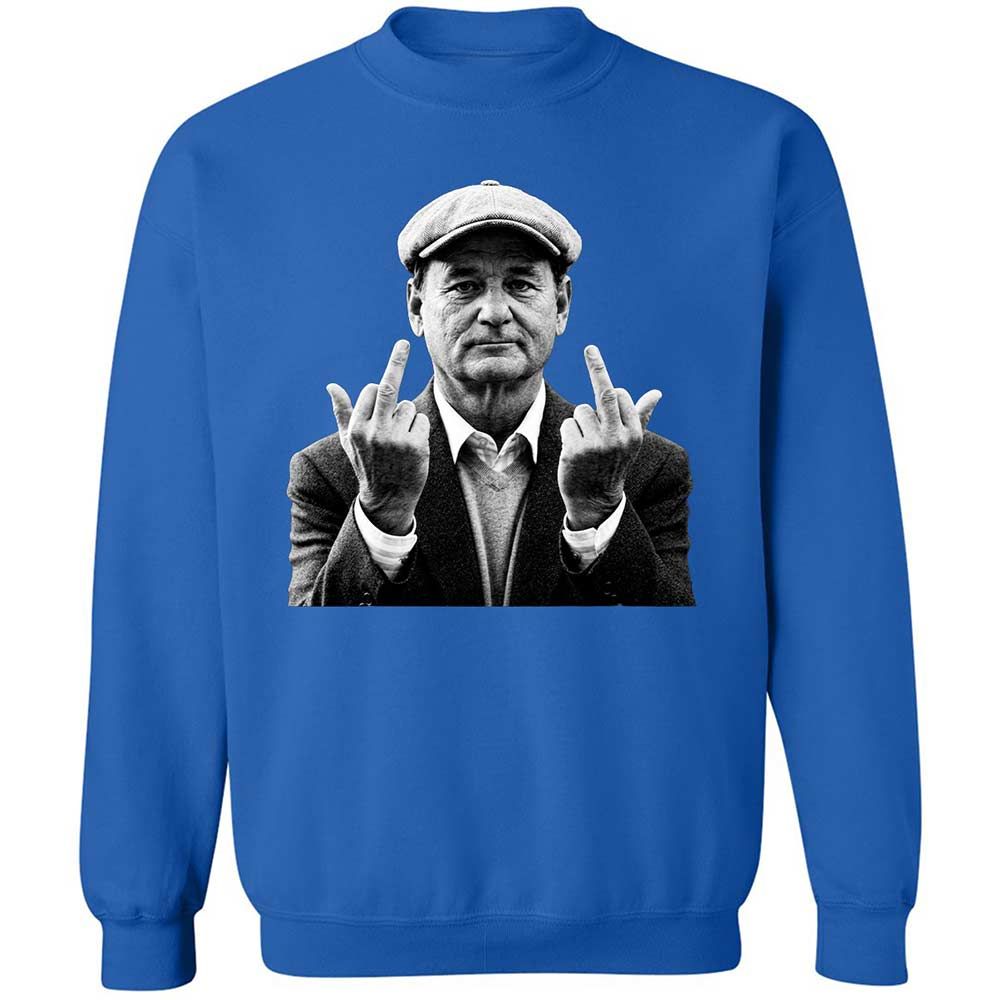 Bill Murray Middle Finger - Royal - 3