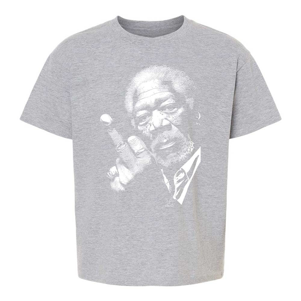 Morgan Freeman middle finger - Sport Grey - 3