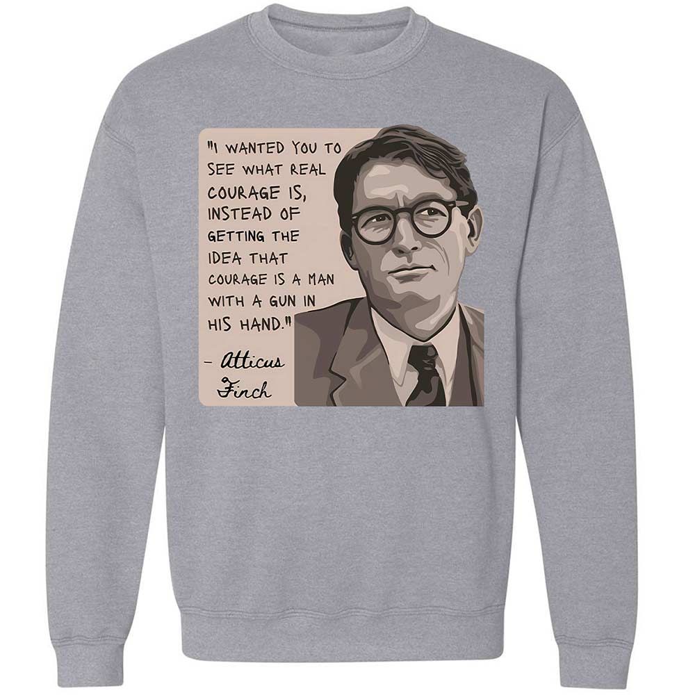 Real Courage Quote - Sport Grey - 3