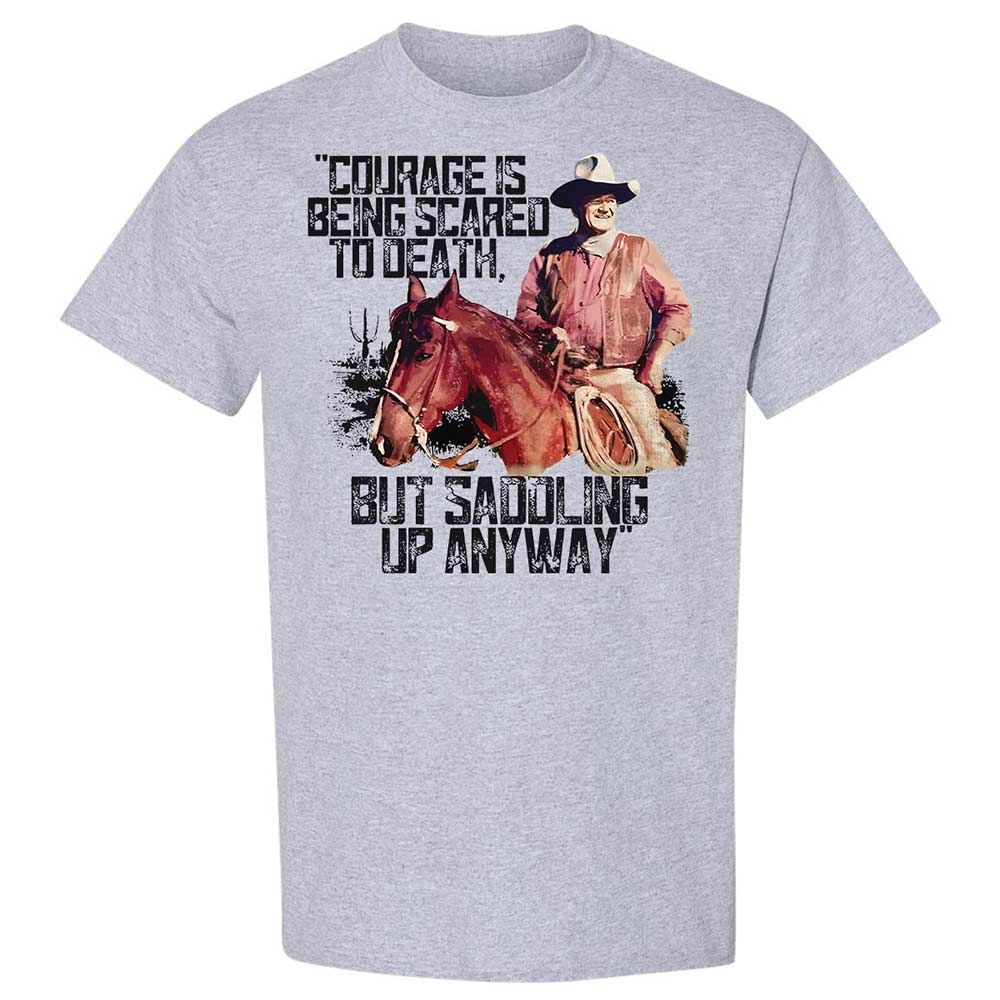 Courage is being scared to death, but saddling up anyway - Sport Grey - 3