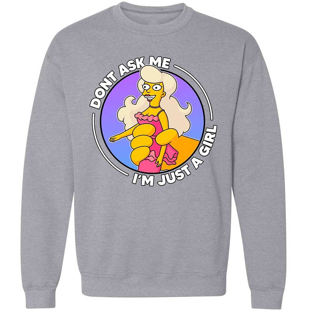 Don't Ask Me I'm Just A Girl - Sport Grey - 3