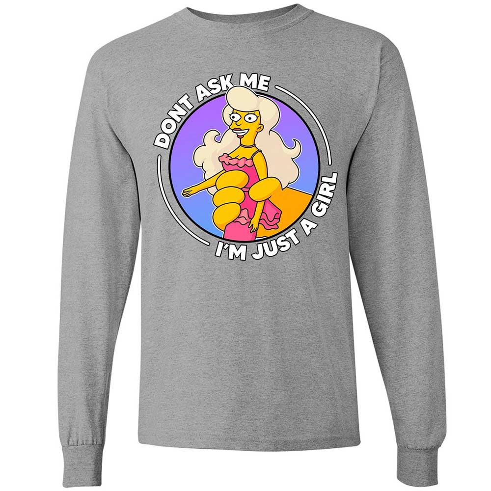 Don't Ask Me I'm Just A Girl - Sport Grey - 3
