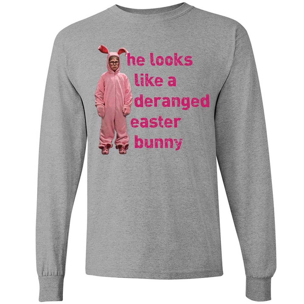 He Looks Like a Deranged Easter Bunny - Sport Grey - 3