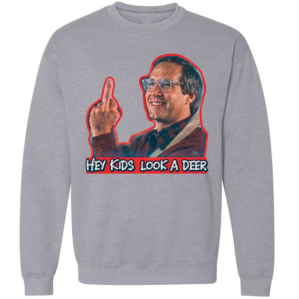 Hey Kids, Look a Deer - Sport Grey - 3