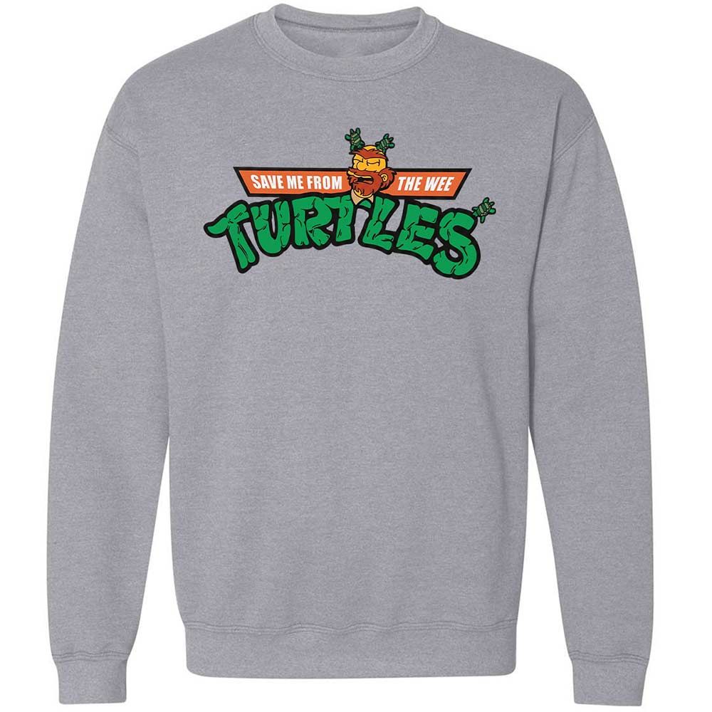 Save Me From The Wee Turtles - Sport Grey - 3