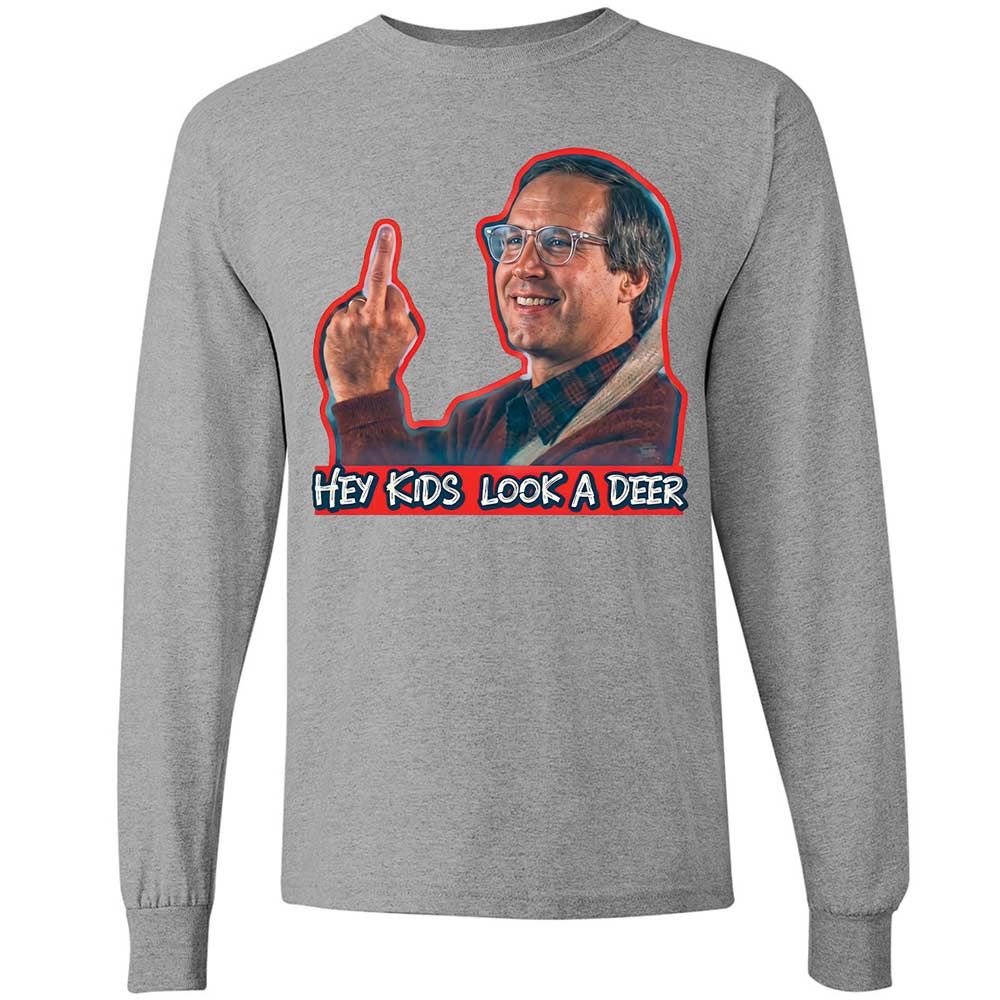 Hey Kids, Look a Deer - Sport Grey - 3