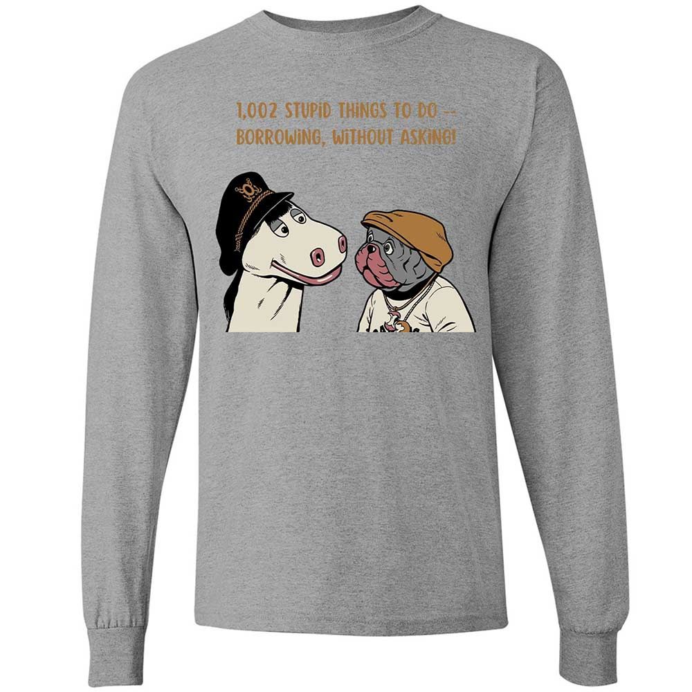 Long Sleeve T-Shirt - EM71BH8F - Sport Grey - 3