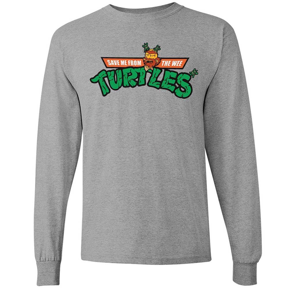 Save Me From The Wee Turtles - Sport Grey - 3