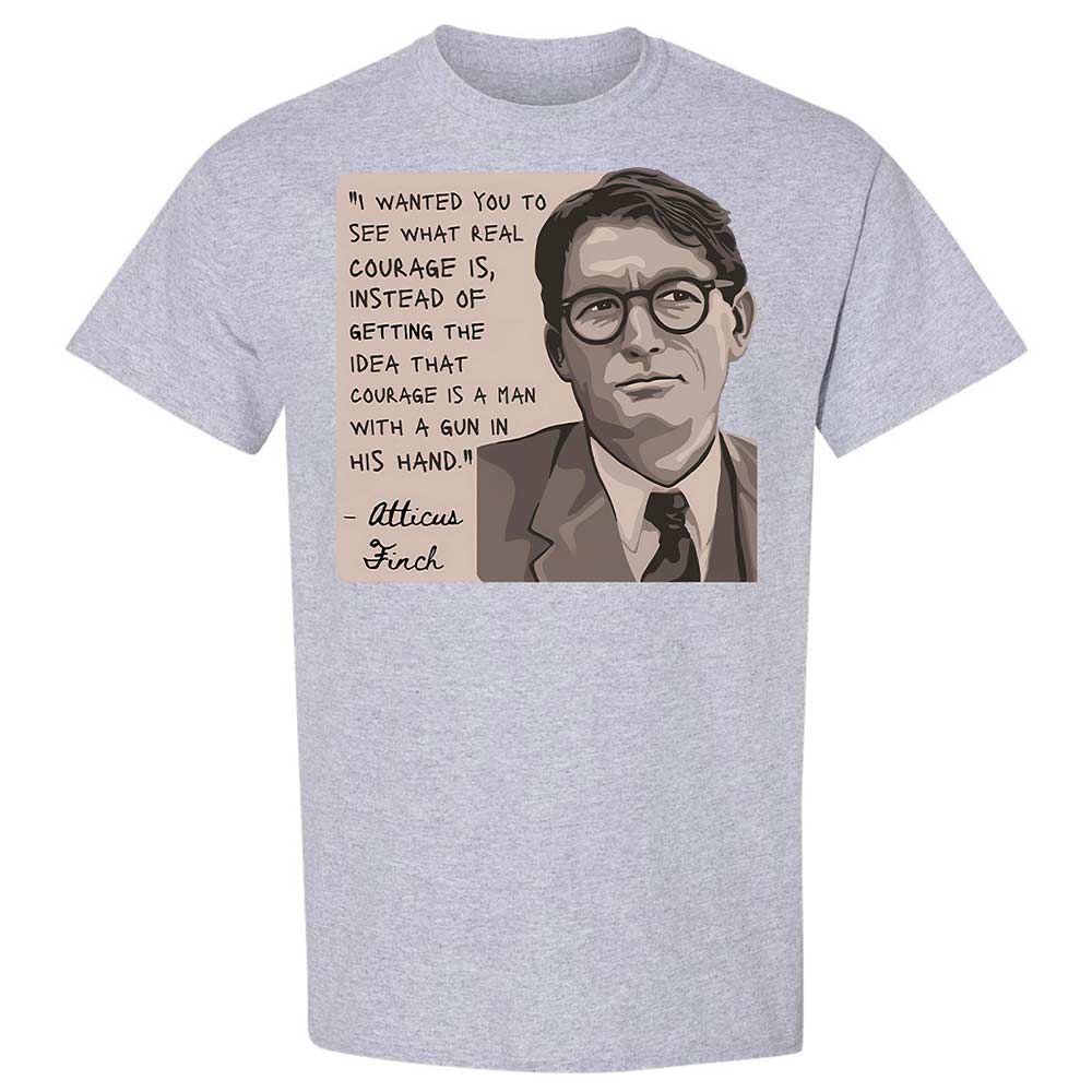 Real Courage Quote - Sport Grey - 3