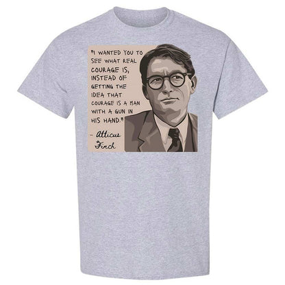 Real Courage Quote - Sport Grey - 3
