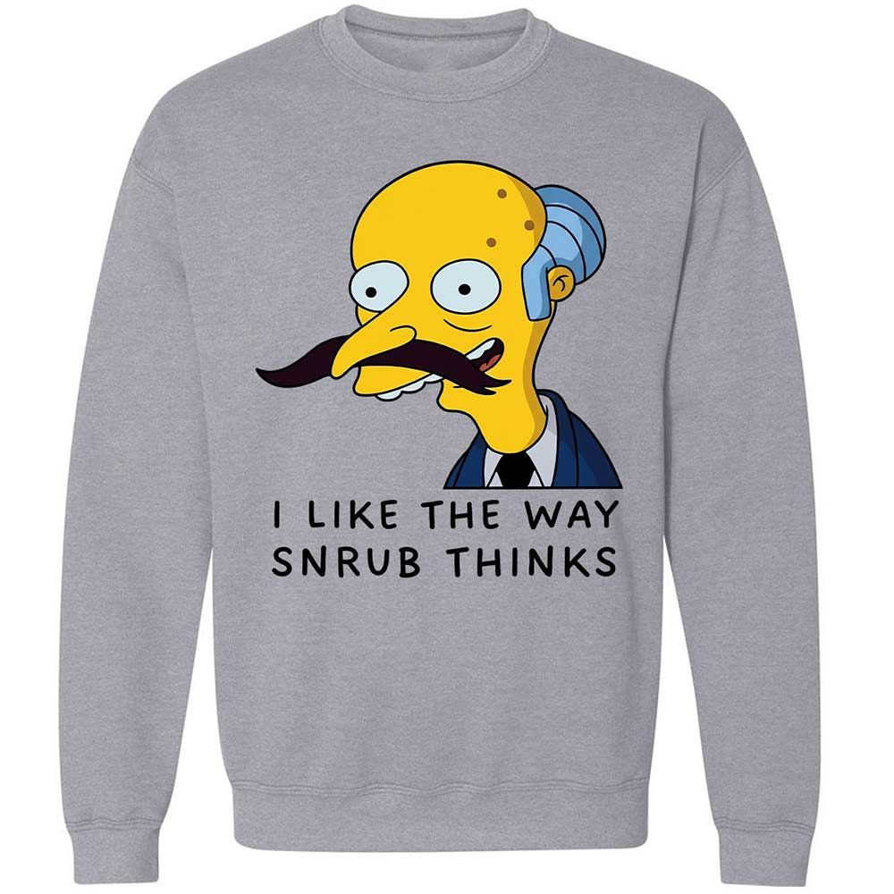I Like the Way Snrub Thinks - Sport Grey - 3