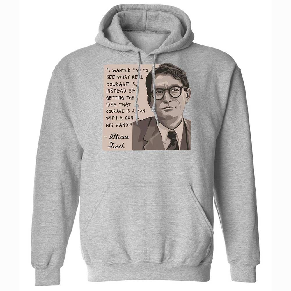 Real Courage Quote - Sport Grey - 3