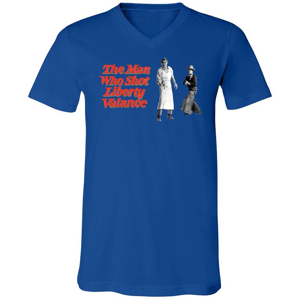 Unisex V-Neck T-Shirt - ZPTVDD4X - True Royal - 3