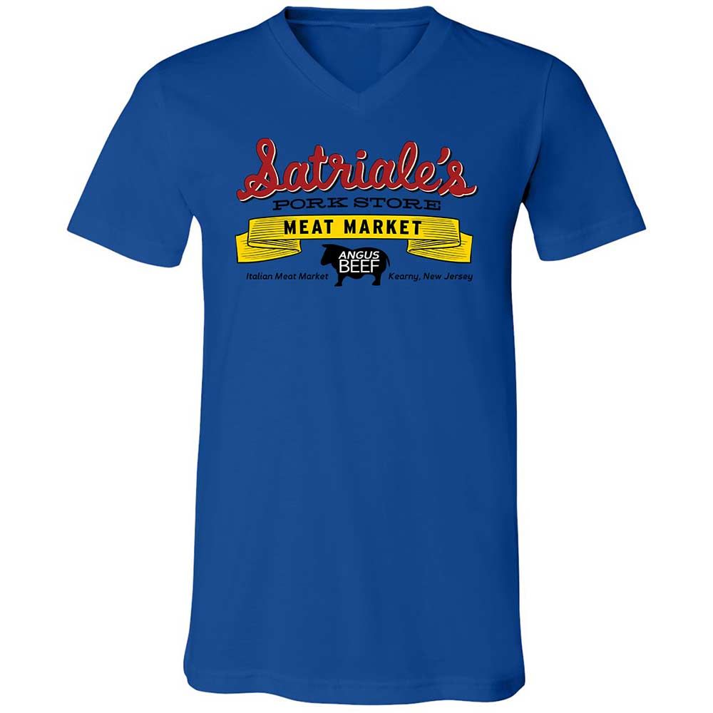 Unisex V-Neck T-Shirt - 7YVHJUXG - True Royal - 3