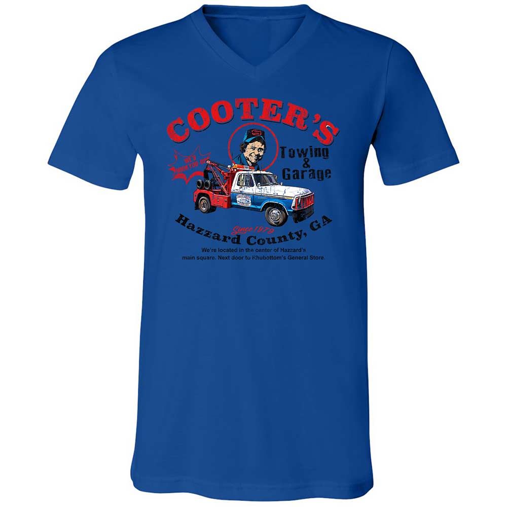 Unisex V-Neck T-Shirt - C16JXMKQ - True Royal - 3