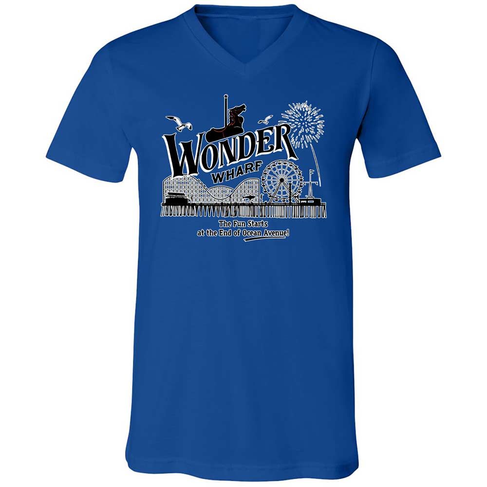 Unisex V-Neck T-Shirt - 9GY81CP5 - True Royal - 3