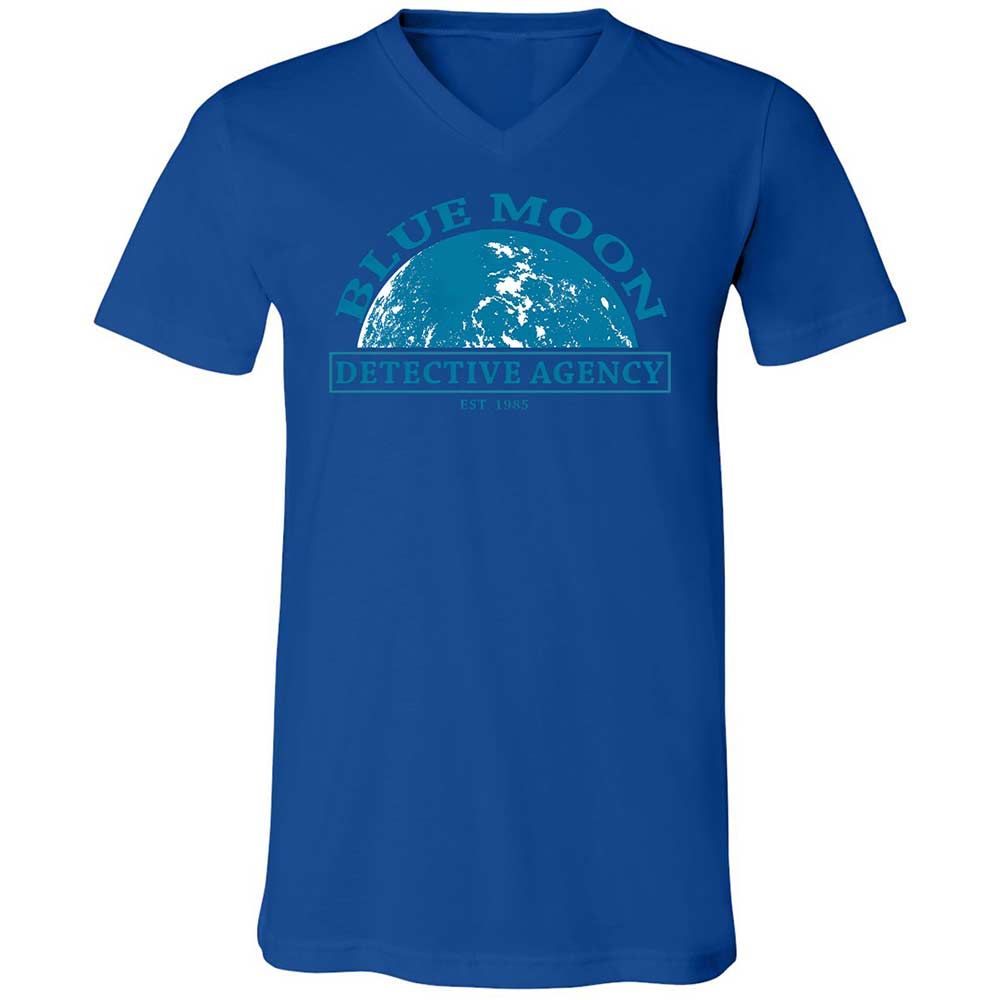 Unisex V-Neck T-Shirt - JHYTSBLG - True Royal - 3