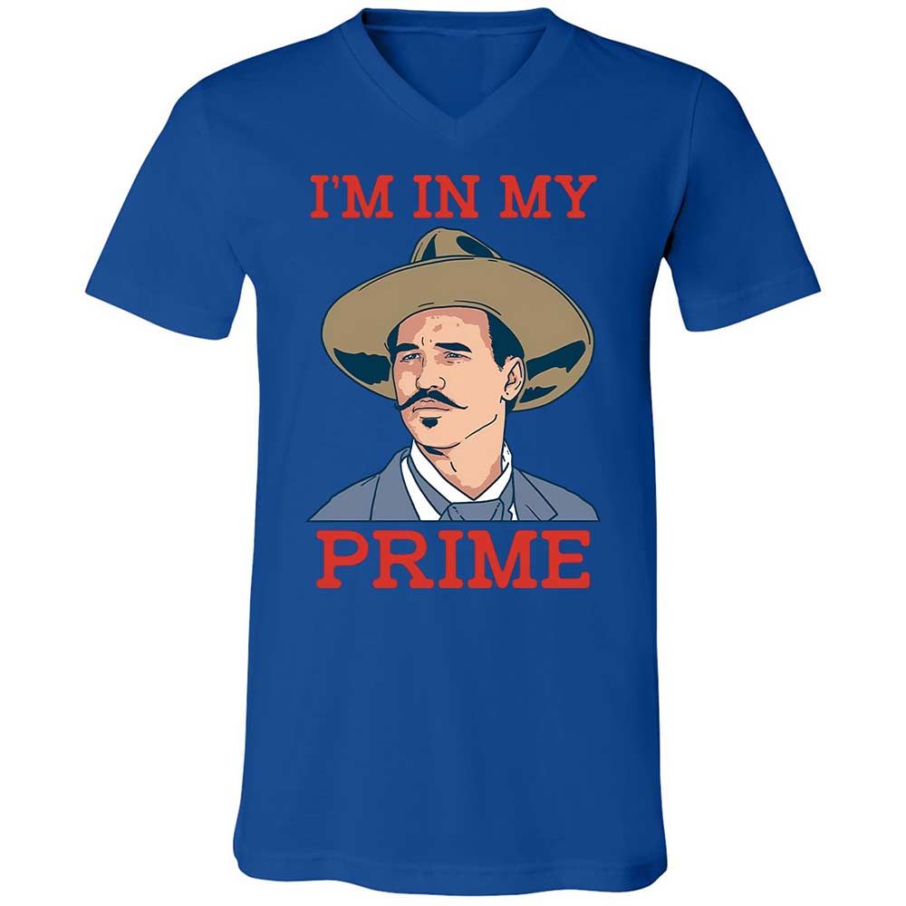 Unisex V-Neck T-Shirt - W8FH271Q - True Royal - 3