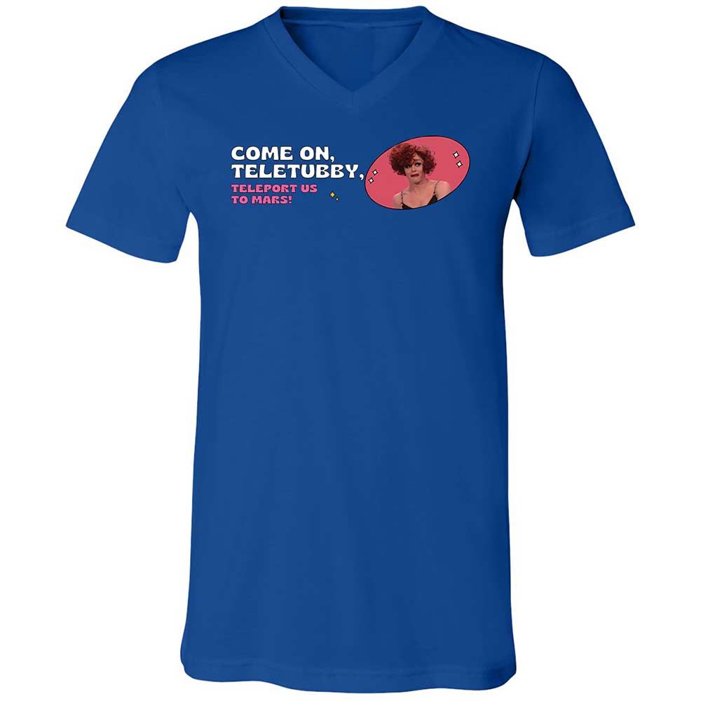 Unisex V-Neck T-Shirt - EJ596PX6 - True Royal - 3