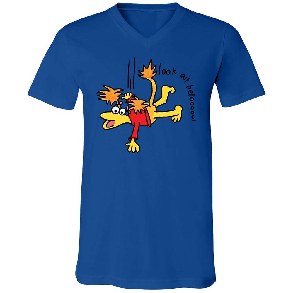 Unisex V-Neck T-Shirt - AL9FUKSR - True Royal - 3